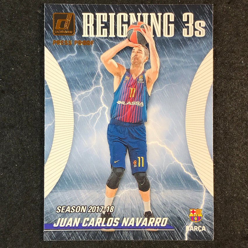 2023-24 Donruss Euroleague JUAN CARLOS NAVARRO Reigning 3s Press Proof #9
