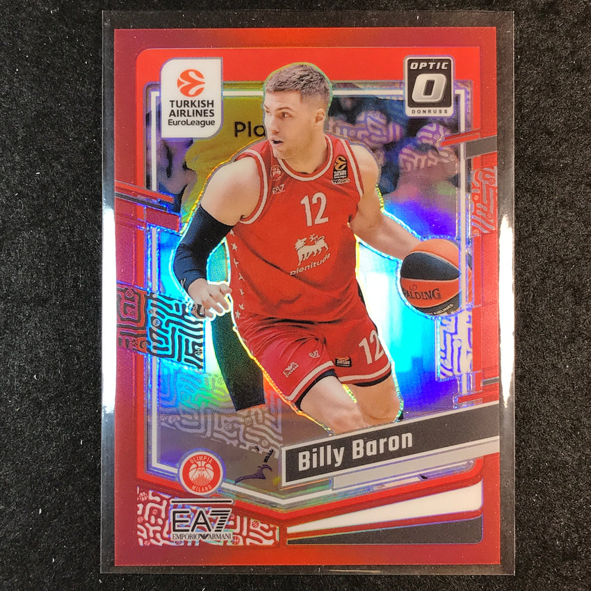 2023-24 Donruss Euroleague BILLY BARON Base Optic Red 68/99 #28