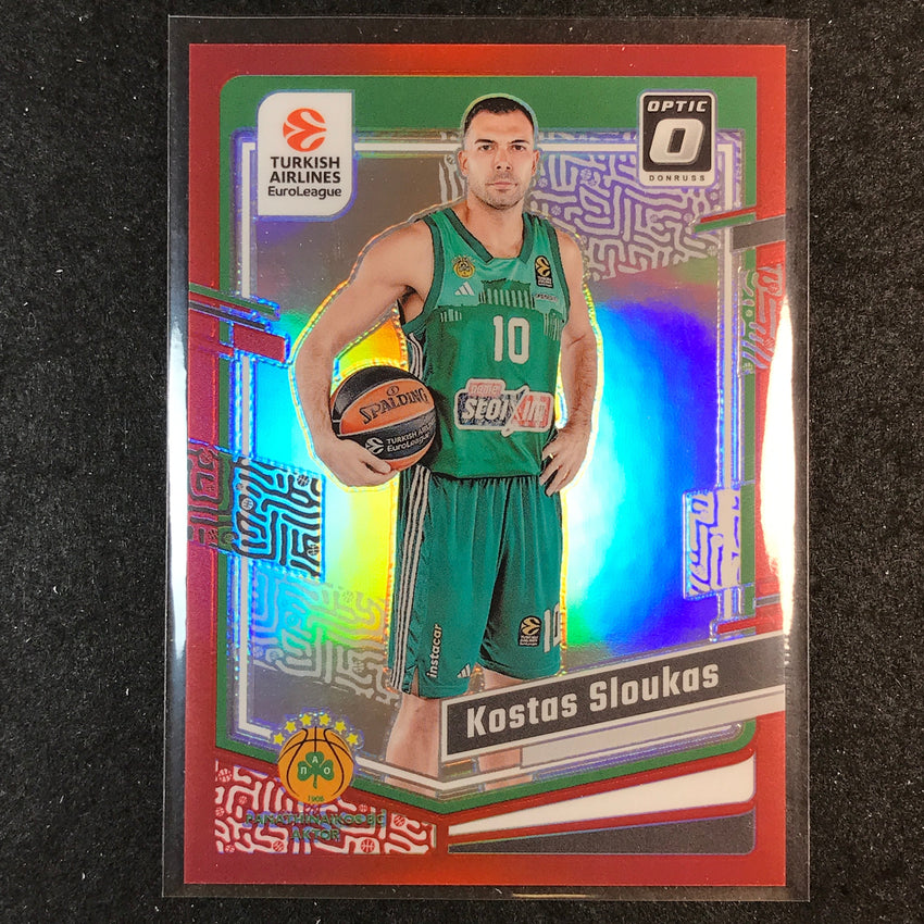 2023-24 Donruss Euroleague KOSTAS SLOUKAS Base Optic Red 22/99 #47