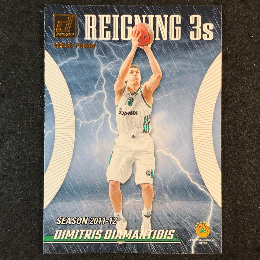 2023-24 Donruss Euroleague DIMITRIS DIAMANTIDIS Reigning 3s Press Proof #10