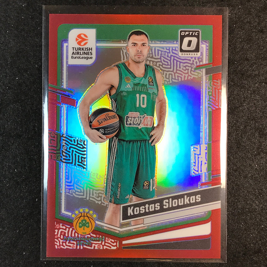 2023-24 Donruss Euroleague KOSTAS SLOUKAS Base Optic Red 52/99 #47