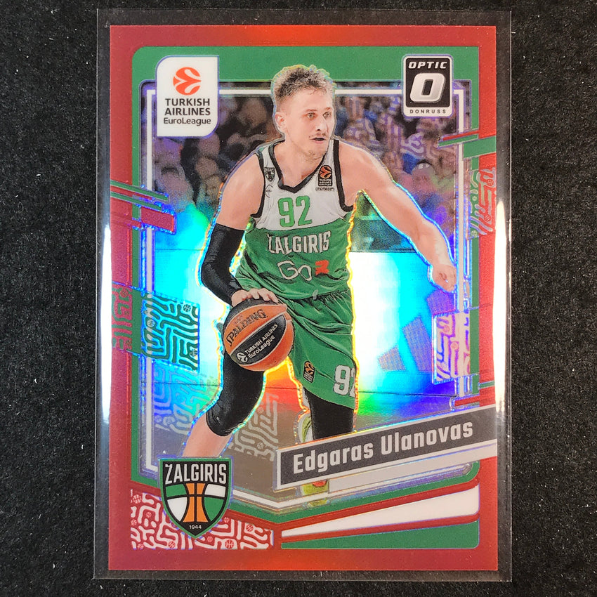 2023-24 Donruss Euroleague EDGARAS ULANOVAS Base Optic Red 6/99 #52