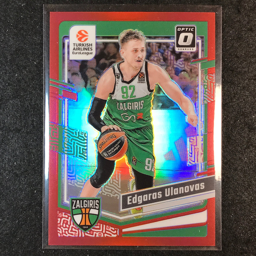 2023-24 Donruss Euroleague EDGARAS ULANOVAS Base Optic Red 23/99 #52