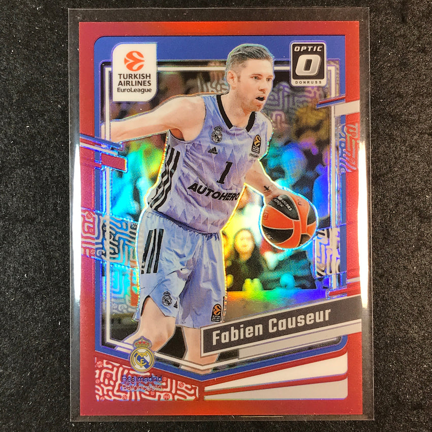 2023-24 Donruss Euroleague FABIEN CAUSEUR Base Optic Red 11/99 #57