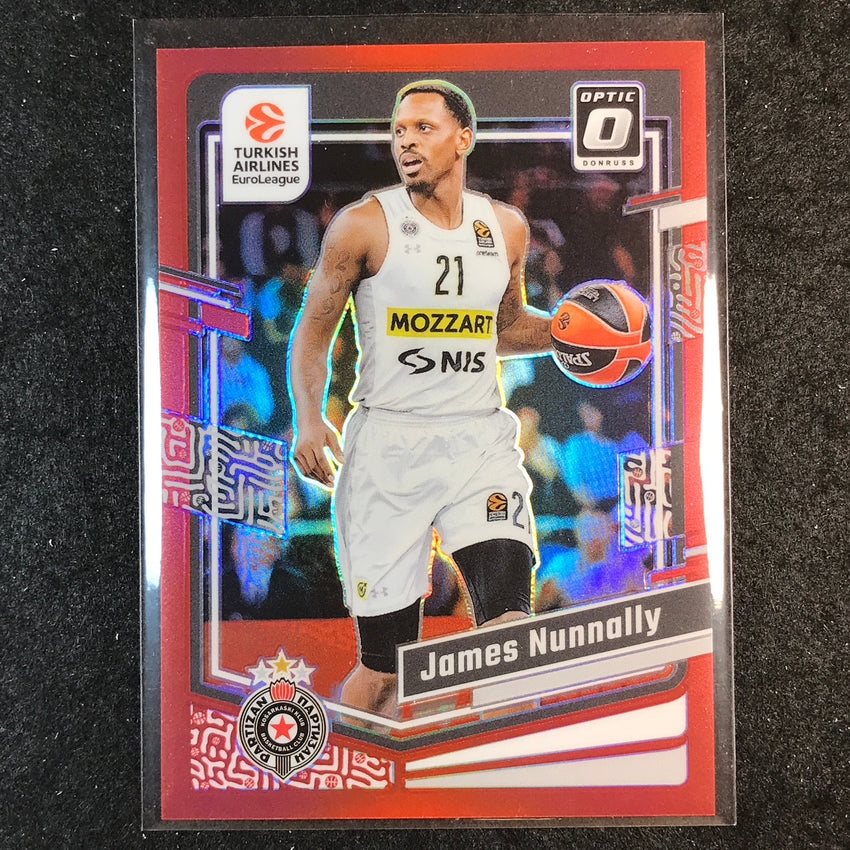 2023-24 Donruss Euroleague JAMES NUNNALLY Base Optic Red 20/99 #61