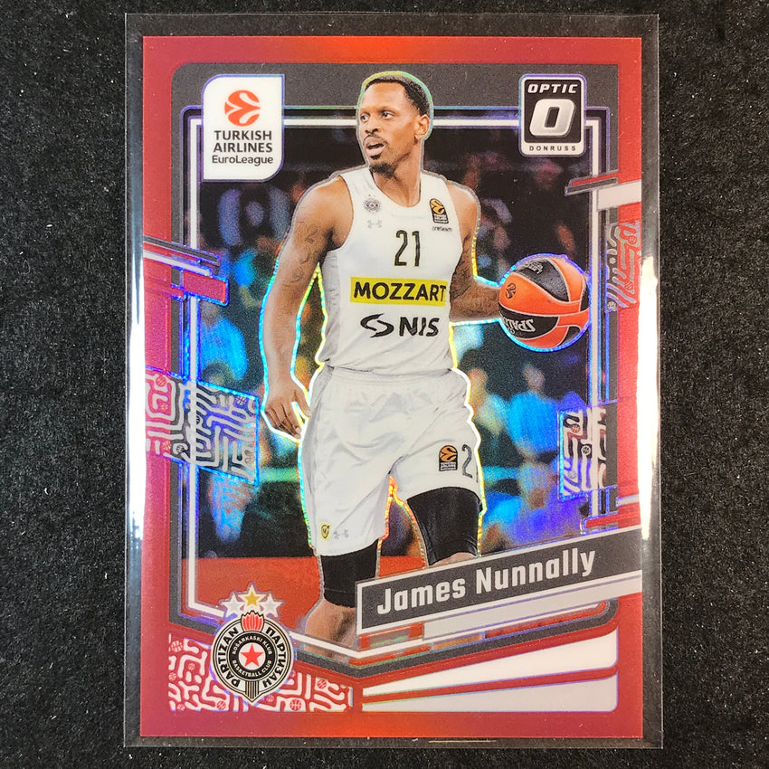 2023-24 Donruss Euroleague JAMES NUNNALLY Base Optic Red 60/99 #61