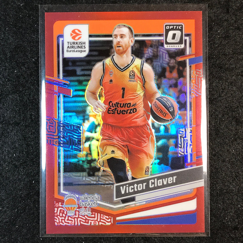 2023-24 Donruss Euroleague VICTOR CLAVER Base Optic Red 4/99 #64