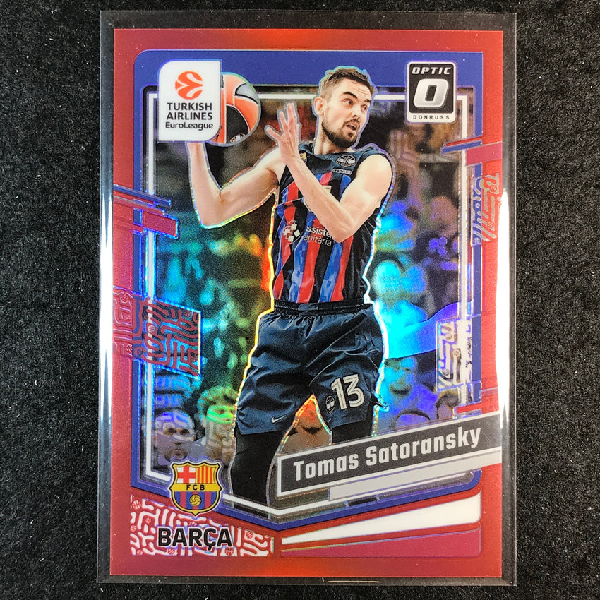 2023-24 Donruss Euroleague TOMAS SATORANSKY Base Optic Red 54/99 #75