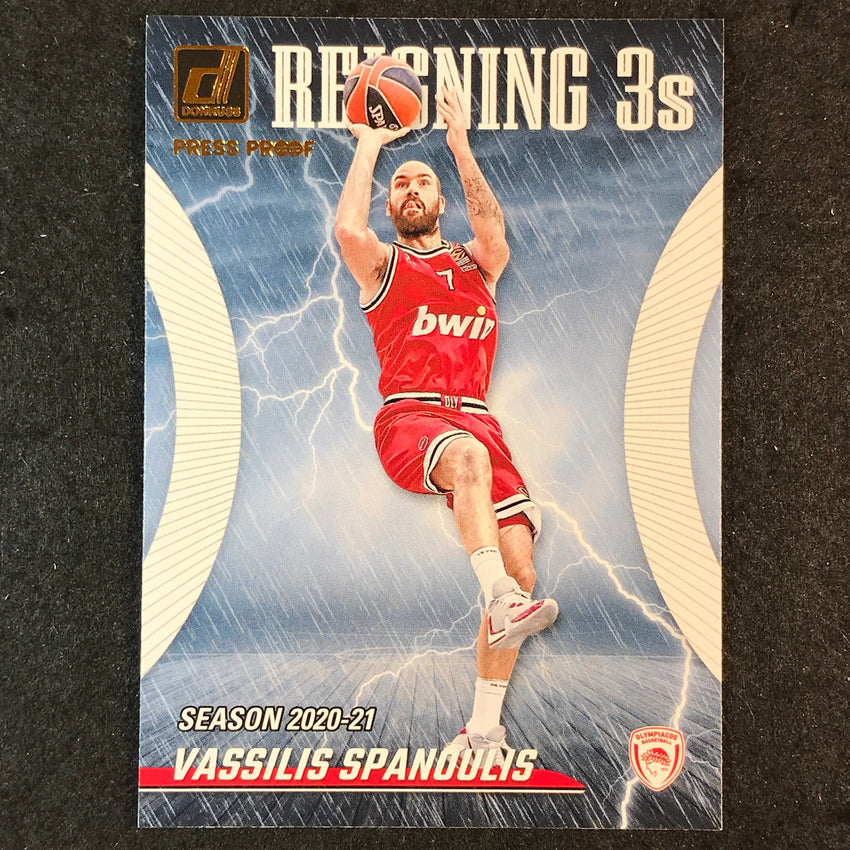 2023-24 Donruss Euroleague VASSILIS SPANOULIS Reigning 3s Press Proof #11