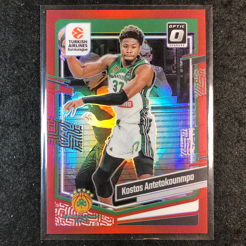 2023-24 Donruss Euroleague KOSTAS ANTETOKOUNMPO Base Optic Red 72/99 #83