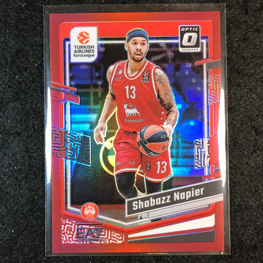 2023-24 Donruss Euroleague SHABAZZ NAPIER Base Optic Red 65/99 #100