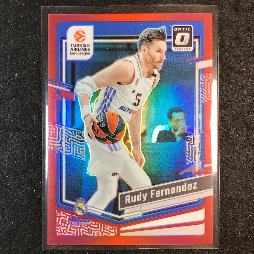 2023-24 Donruss Euroleague RUDY FERNANDEZ Base Optic Red 35/99 #103