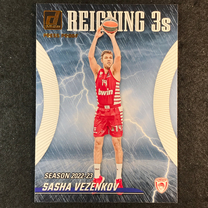 2023-24 Donruss Euroleague SASHA VEZENKOV Reigning 3s Press Proof #12