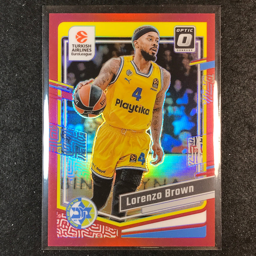 2023-24 Donruss Euroleague LORENZO BROWN Base Optic Red 74/99 #112