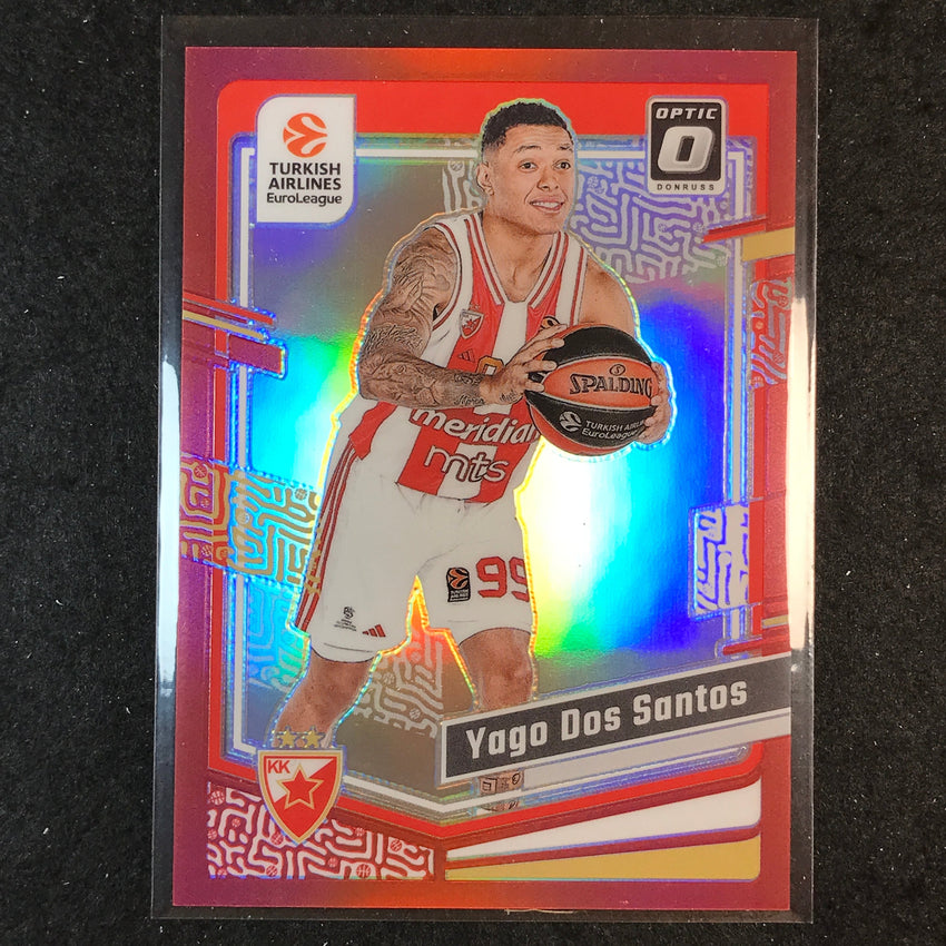 2023-24 Donruss Euroleague YAGO DOS SANTOS Base Optic Red 14/99 #127