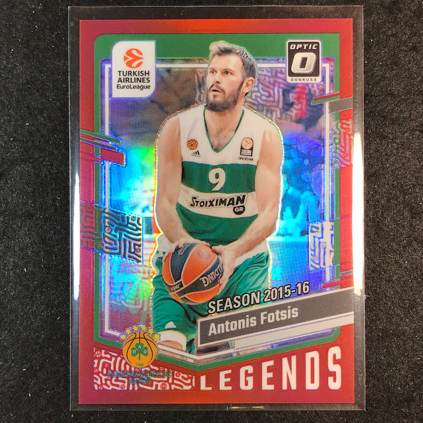 2023-24 Donruss Euroleague ANTONIS FOTSIS Legends Optic Red 20/99 #162