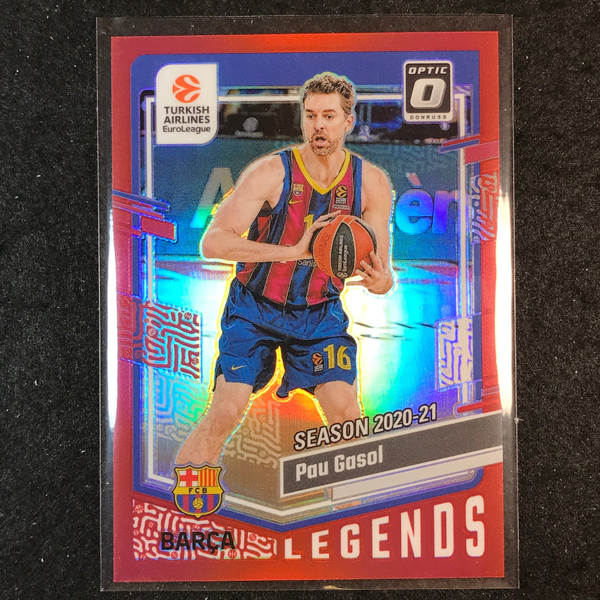 2023-24 Donruss Euroleague PAU GASOL Legends Optic Red 92/99 #170