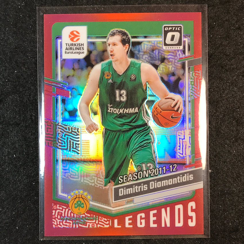 2023-24 Donruss Euroleague DIMITRIS DIAMANTIDIS Legends Optic Red 54/99 #178