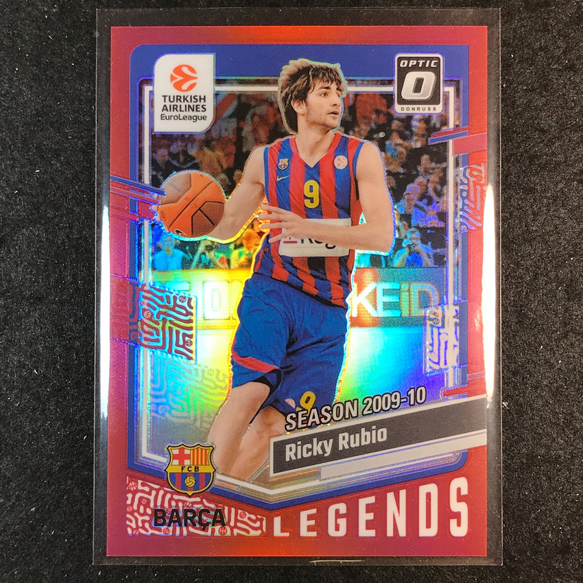 2023-24 Donruss Euroleague RICKY RUBIO Legends Optic Red 53/99 #188