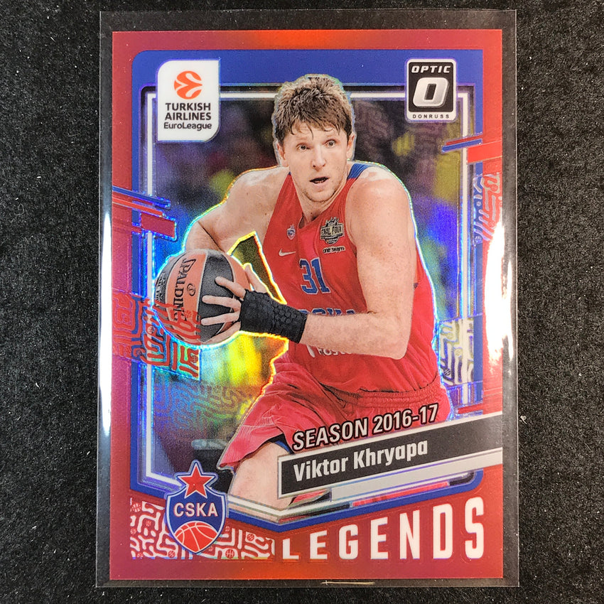 2023-24 Donruss Euroleague VIKTOR KHRYAPA Legends Optic Red 63/99 #193