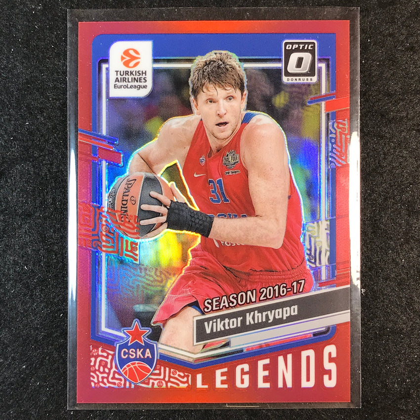 2023-24 Donruss Euroleague VIKTOR KHRYAPA Legends Optic Red 38/99 #193