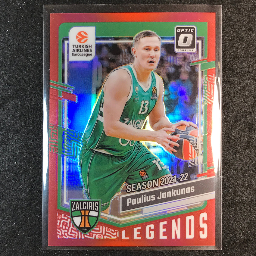 2023-24 Donruss Euroleague PAULIUS JANKUNAS Legends Optic Red 98/99 #195