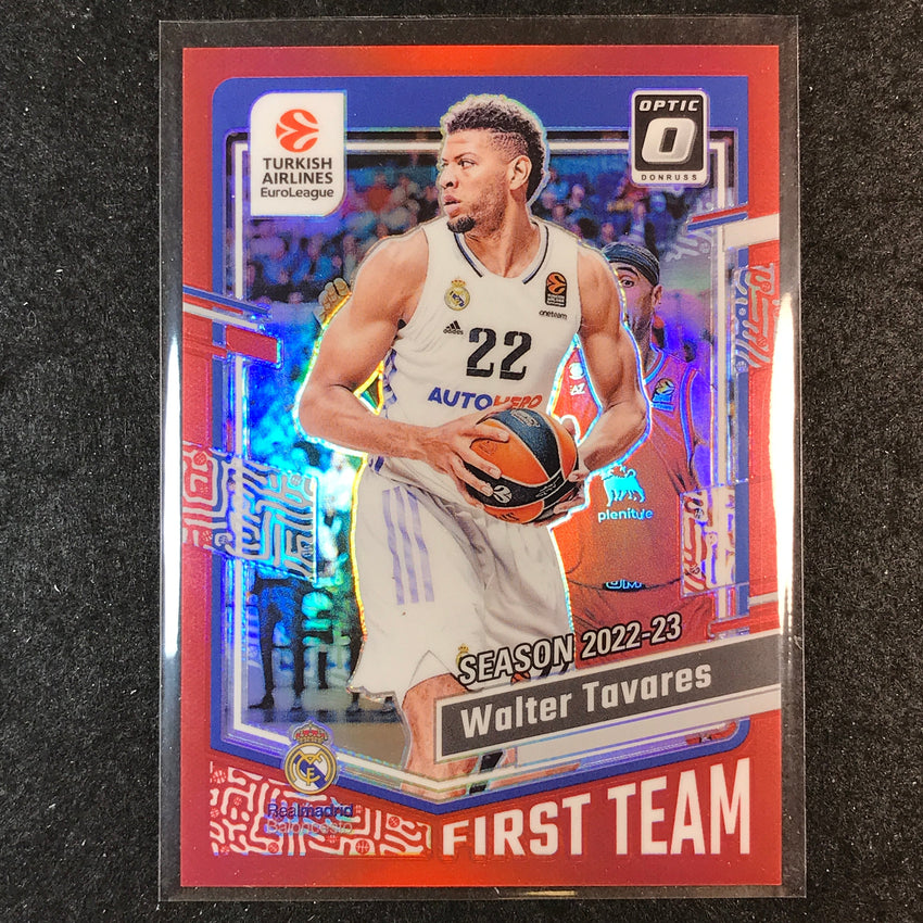 2023-24 Donruss Euroleague WALTER TAVARES First Team Optic Red 84/99 #196