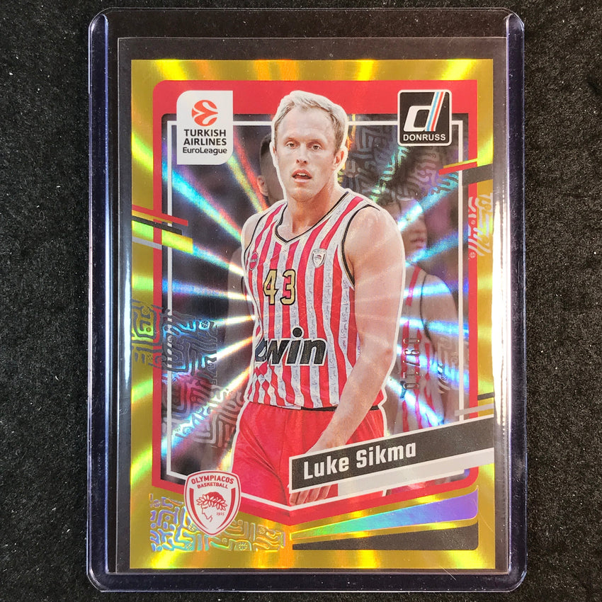 2023-24 Donruss Euroleague LUKE SIKMA Base Gold 9/10