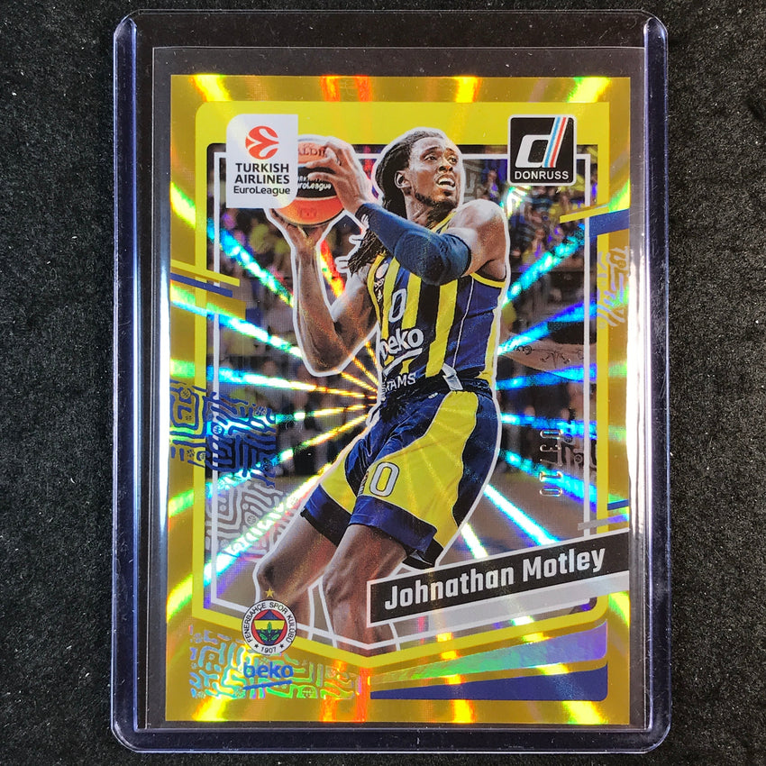 2023-24 Donruss Euroleague JOHNATHAN MOTLEY Base Gold 3/10