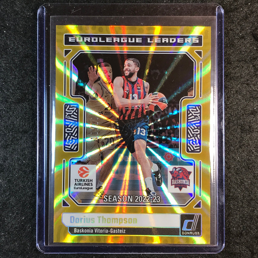 2023-24 Donruss Euroleague DARIUS THOMPSON Euroleague Leaders Gold 10/10