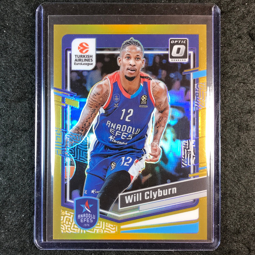 2023-24 Donruss Euroleague WILL CLYBURN Optic Gold 6/10