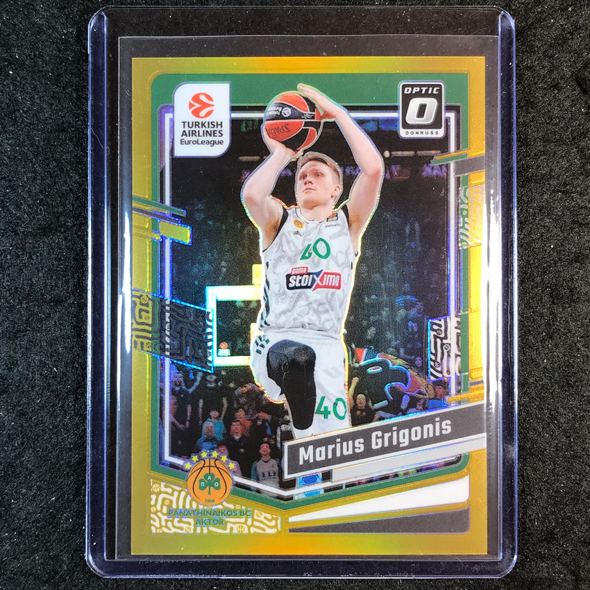 2023-24 Donruss Euroleague MARIUS GRIGONIS Optic Gold 4/10