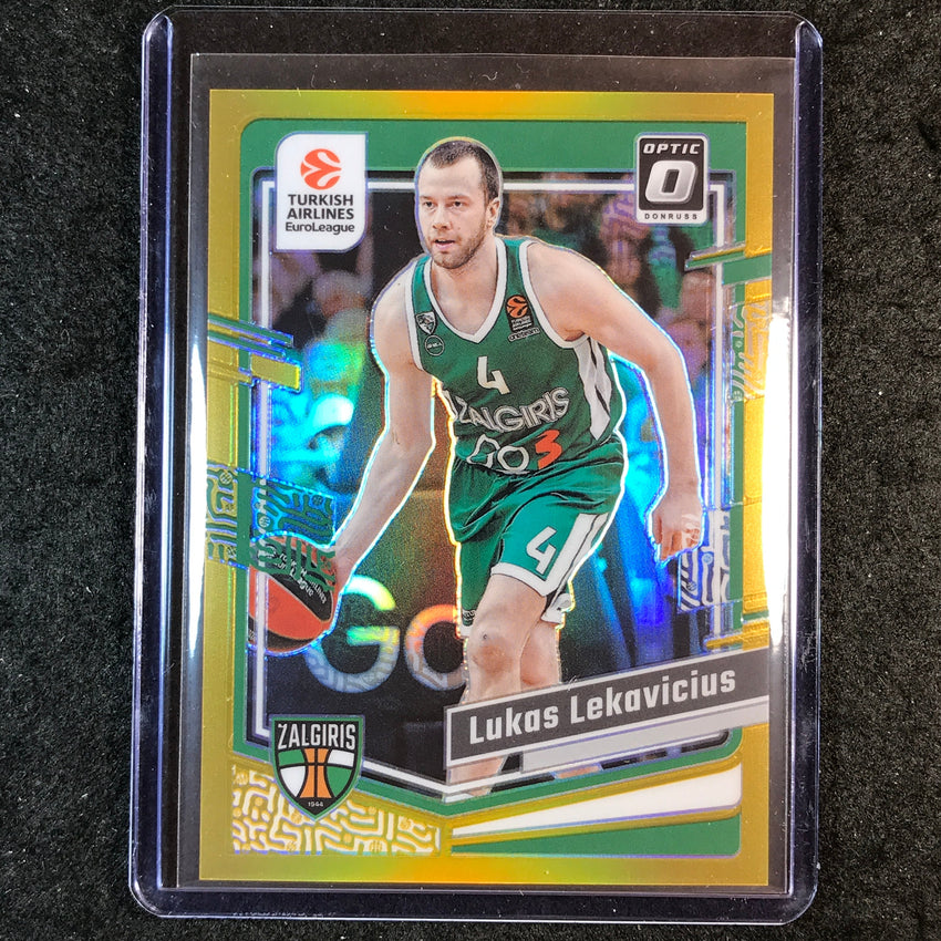2023-24 Donruss Euroleague LUKAS LEKAVICIUS Optic Gold 3/10