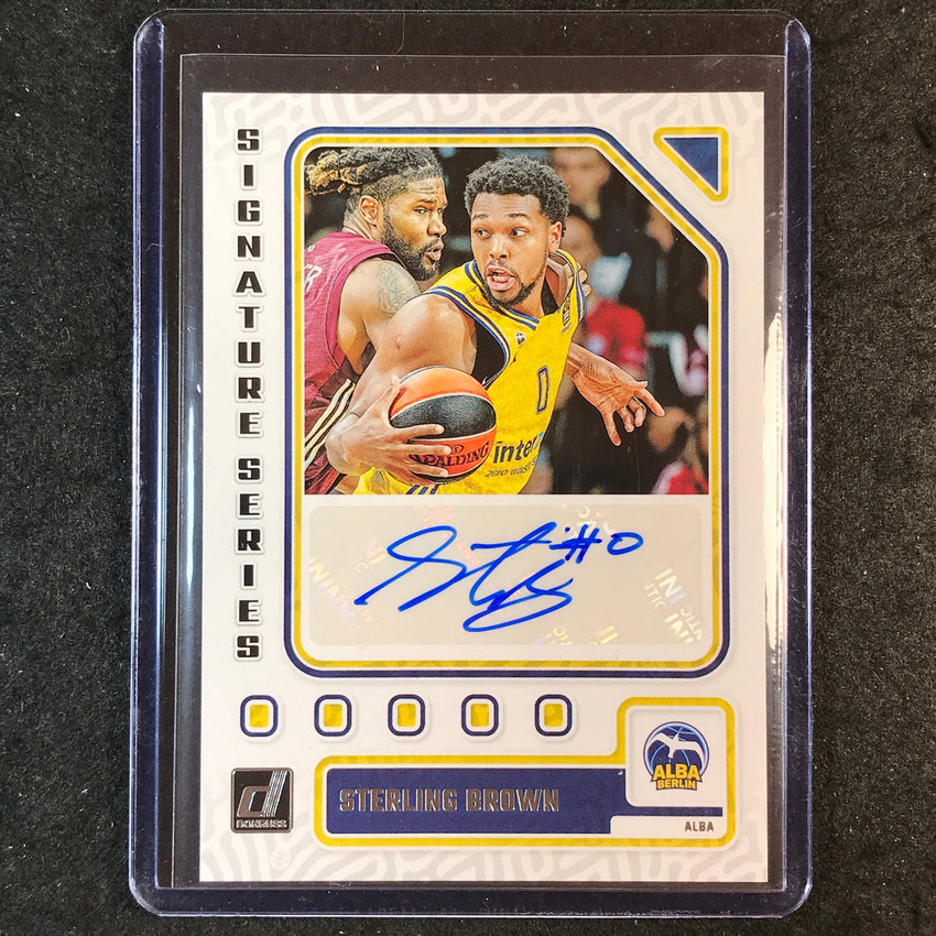 2023-24 Donruss Euroleague STERLING BROWN Signature Series Auto #BRN