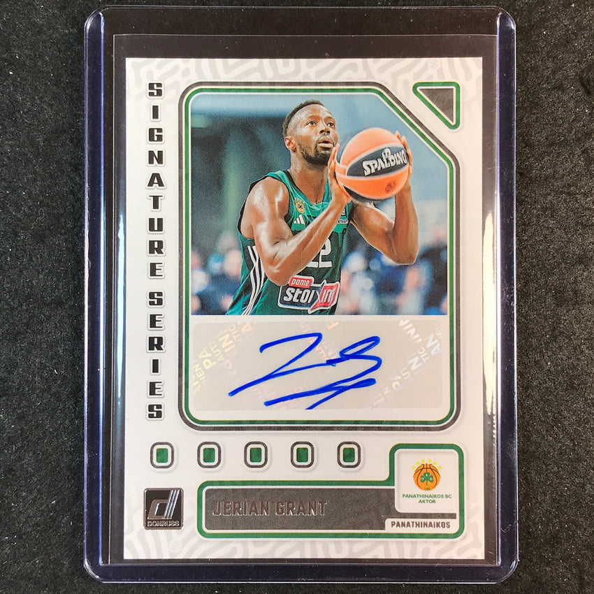2023-24 Donruss Euroleague JERIAN GRANT Signature Series Auto #GRT