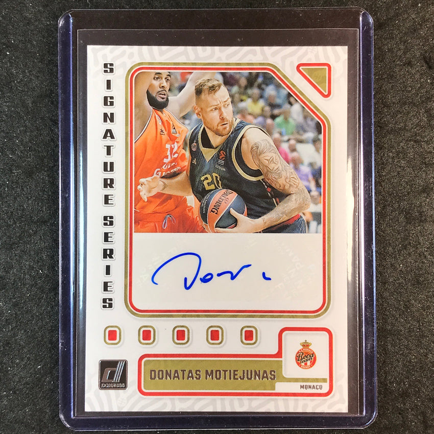 2023-24 Donruss Euroleague DONATAS MOTIEJUNAS Signature Series Auto #MOJ