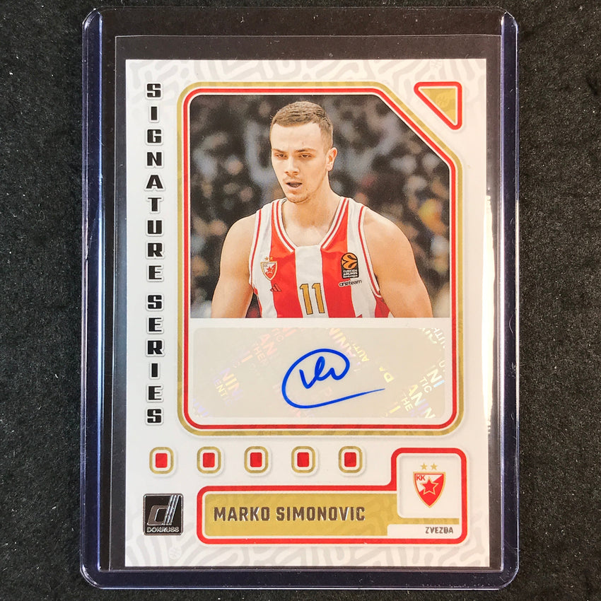 2023-24 Donruss Euroleague MARKO SIMONOVIC Signature Series Auto #SIM