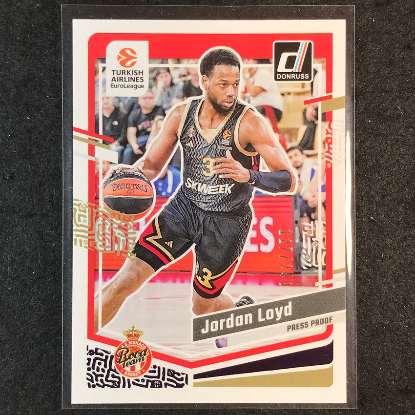 2023-24 Donruss Euroleague JORDAN LOYD Base Purple Press Proof /249 #5