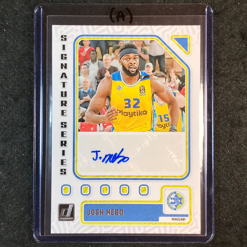 2023-24 Donruss Euroleague JOSH NEBO Signature Series Auto #NEB (A)