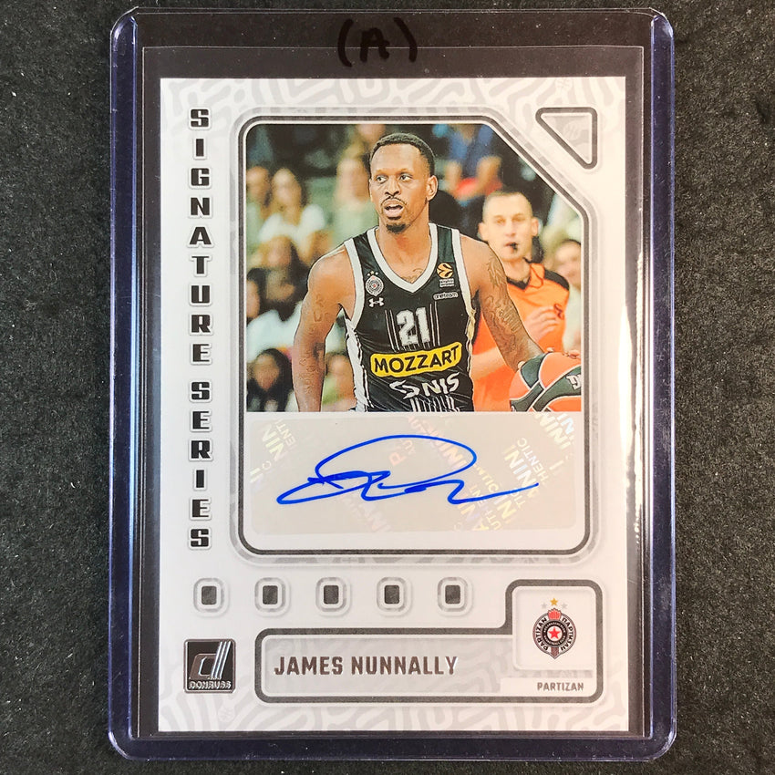 2023-24 Donruss Euroleague JAMES NUNNALLY Signature Series Auto #NUN (A)