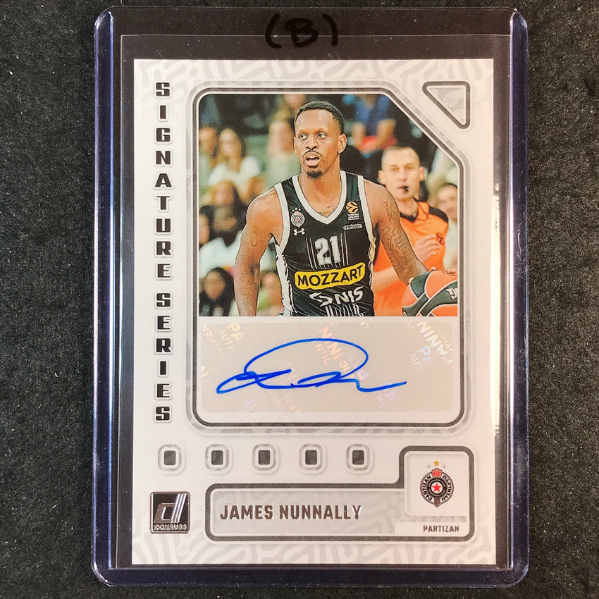 2023-24 Donruss Euroleague JAMES NUNNALLY Signature Series Auto #NUN (B)