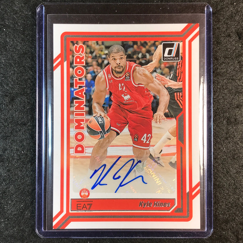 2023-24 Donruss Euroleague KYLE HINES Dominators Signatures Auto #HIN