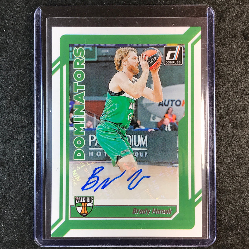 2023-24 Donruss Euroleague BRADY MANEK Dominators Signatures Auto #MAN