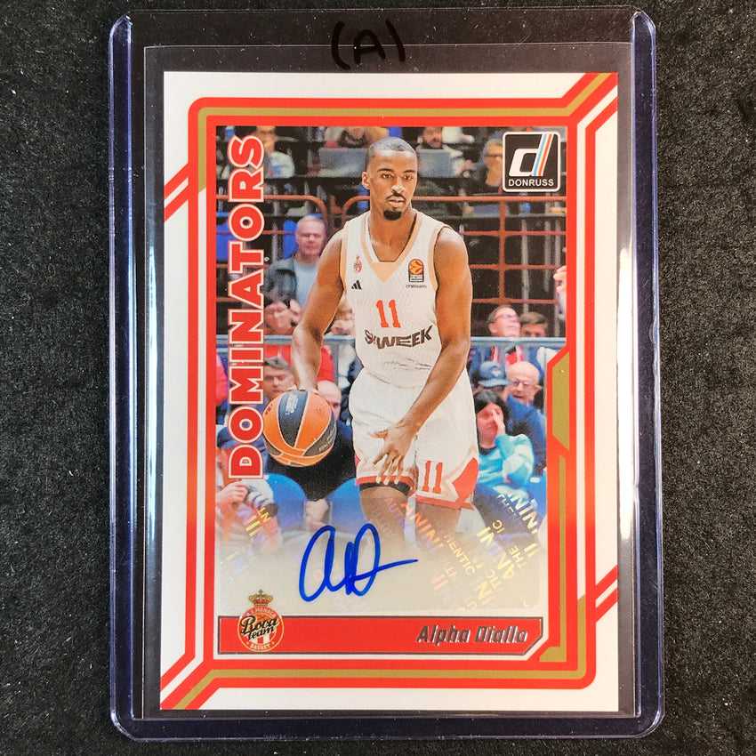 2023-24 Donruss Euroleague ALPHA DIALLO Dominators Signatures Auto #DIA (A)