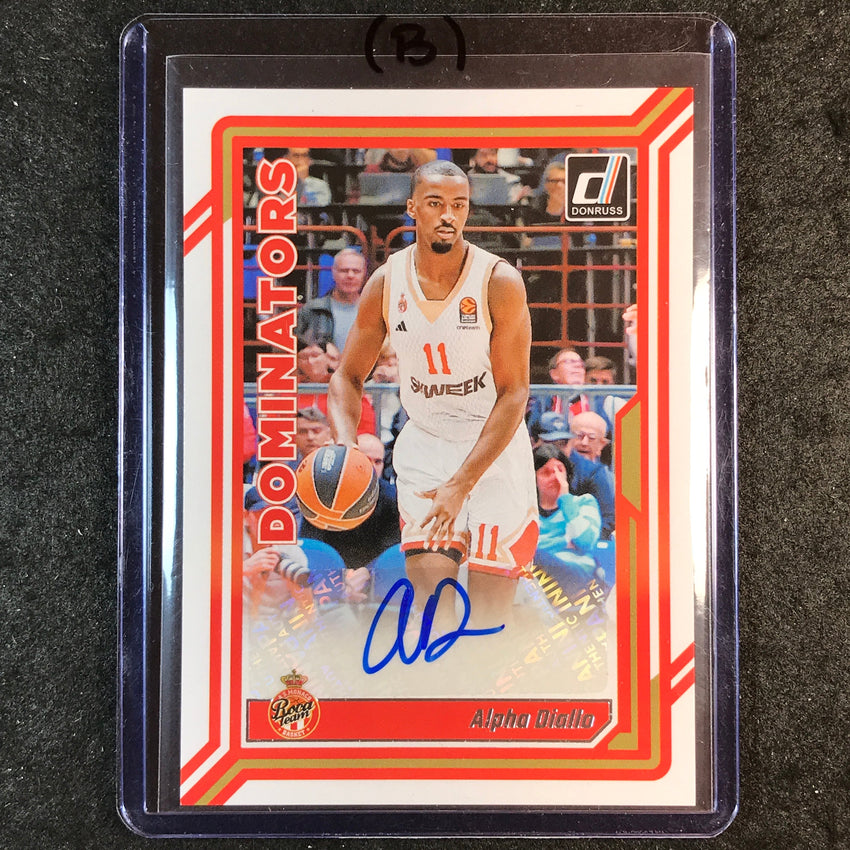 2023-24 Donruss Euroleague ALPHA DIALLO Dominators Signatures Auto #DIA (B)