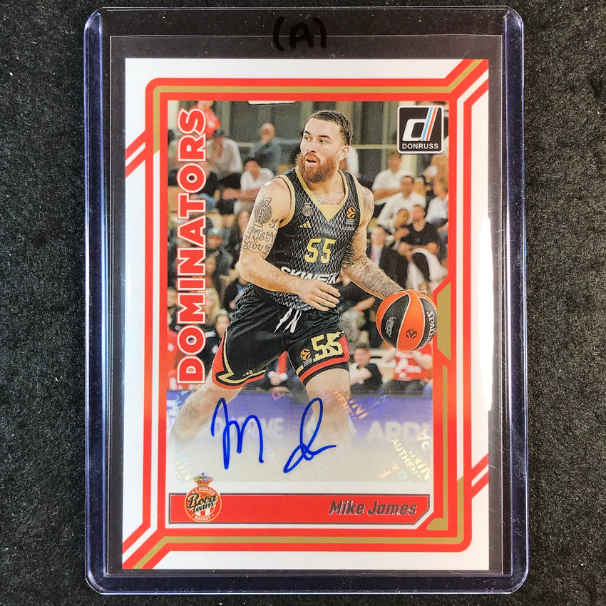 2023-24 Donruss Euroleague MIKE JAMES Dominators Signatures Auto #JMS (A)