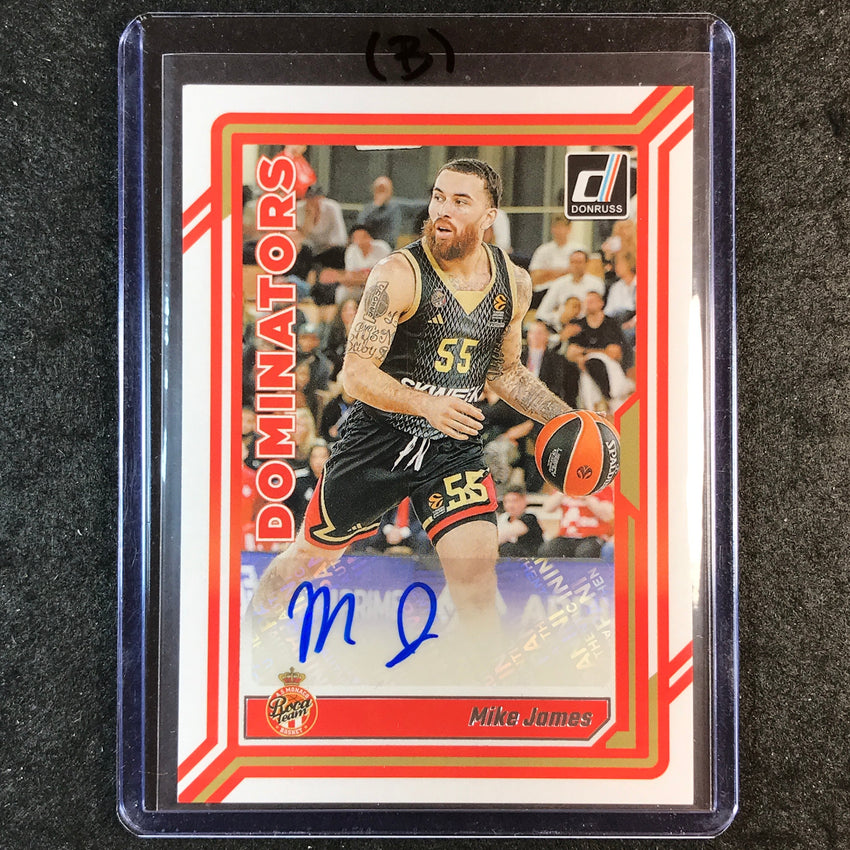 2023-24 Donruss Euroleague MIKE JAMES Dominators Signatures Auto #JMS (B)