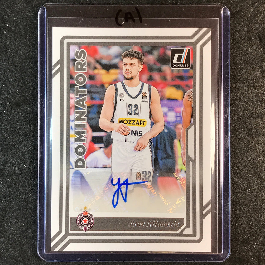 2023-24 Donruss Euroleague UROS TRIFUNOVIC Dominators Signatures Auto #TRC (A)