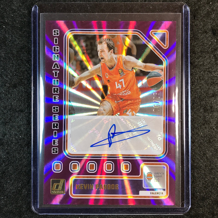 2023-24 Donruss Euroleague KEVIN PANGOS Signature Series Auto Purple Laser 6/25
