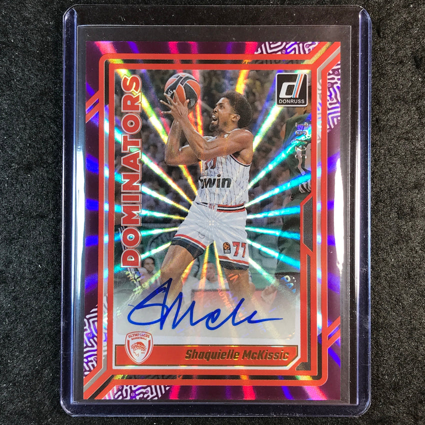 2023-24 Donruss Euroleague SHAQUIELLE MCKISSIC Dominators Auto Purple 16/25